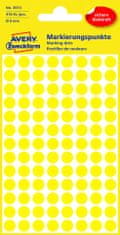 Avery Zweckform Samolepiace okrúhle etikety Avery - žlté, priemer 8 mm, 416 ks