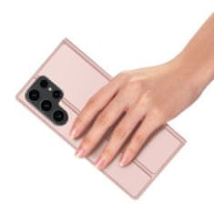 Dux Ducis Skin Pro knižkové puzdro na Samsung Galaxy S24 Ultra, ružové