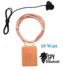 SpyTech Špionážne slúchadlo s Bluetooth slučkou 10W + externý mikrofón - Farba: Svetlá slučka + svetlé slúchadlo MicSpy TE-09