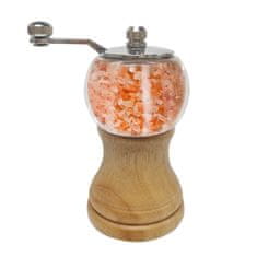 Drevený ručný mlynček na korenie alebo soľ - dizajnový