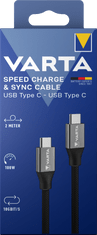VARTA Speed Charge & Sync kábel USB C na USB C Box (57936101111)