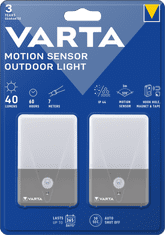 VARTA Motion Sensor Outdoor Light 3 AAA bez baterií, balení 2 ks (16634101402)