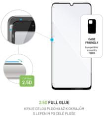 Ochranné tvrdené sklo pre Samsung Galaxy A15/A15 5G, lepenie cez celý displej, čierne FIXGFA-1259-BK