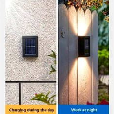 Netscroll Solárna svetelná s detektorom pohybu, s solárnymi svetlami ušetríte na nákladoch za elektrinu,estetický a moderný dizajn, osvetlenie dvora, záhrady, vstupu alebo garáže, vodotesná,2 kusy, DoubleLights