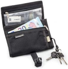 KRIEGA cestovná peňaženka KSTSH čierna