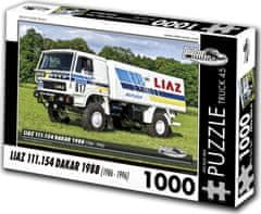 RETRO-AUTA© Puzzle TRUCK č.45 Liaz 111.154 Dakar 1988 (1986 - 1996) 1000 dielikov