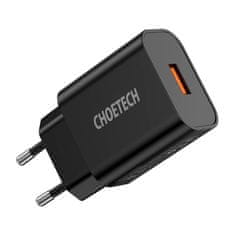 Choetech Sieťová nabíjačka Choetech Q5003 18W USB-A (čierna)