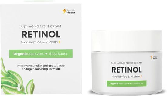 Swedish Nutra Anti-Aging Retinol Night Cream nočný krém 50 ml