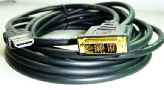 CABLEXPERT GEMBIRD Kábel HDMI-DVI 0,5m, 1.3, M/M tienený, pozlátené kontakty