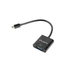 Lanberg adaptér HDMI (M) na VGA (F) + Minijack 3.5mm (F) kábel 20cm