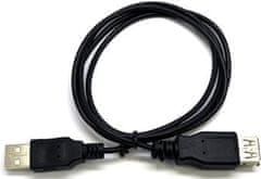 C-Tech USB AA 1,8m 2.0 predlžovací, čierny