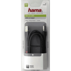 HAMA USB kábel typ AA, prepojovací, 1,8 m, šedý, blister