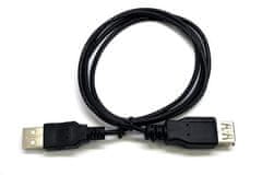 C-Tech Kábel USB AA 3m 2.0 predlžovací, čierny