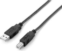 C-Tech Kábel USB AB 1,8 m 2.0, čierny