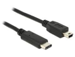 DELOCK Kábel USB Type-C 2.0 samec > USB 2.0 typ Mini-B samec 0,5 m čierny