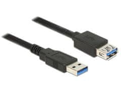 DELOCK Predlžovací kábel USB 3.0 Typ-A samec > USB 3.0 Typ-A samica 0,5 m čierny