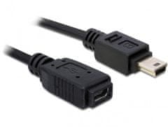 DELOCK USB 2.0 kábel, predlžujúci mini-B 5-pin samec/samica 1 meter