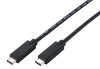 Kábel USB 3.2, Type-C (CM/CM), PD 100W, 20Gbps, 1m, čierny