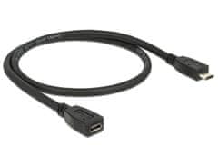 DELOCK predlžovací kábel USB micro-B samec > micro-B samica 0.5 m