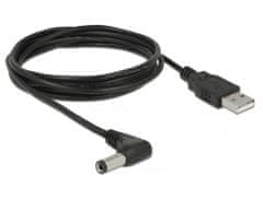 DELOCK USB Power Cable do DC 5.5 x 2.5 mm male 90° 1.5 m