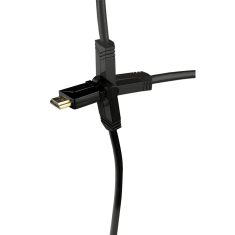 HAMA HDMI kábel vidlica-vidlica, otočné vidlica (2 osi), pozlátený, 3*, 3 m