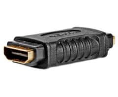 Nedis adaptér HDMI/ zásuvka HDMI - zásuvka HDMI/ pozlátené konektory/ priamy/ čierny/ box