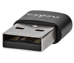 Nedis adaptér USB/ konektory USB 2.0 A – USB-C zásuvka/ čierny/ blister