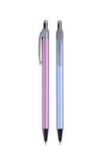 Spoko Guľôčkové pero Stripes - modrá náplň, 0,3 mm