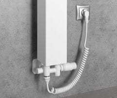 Bruckner , WICHER COMBI pripojovacia sada termostatická pre stredové pripojenie 50mm, biela, 600.331.4