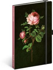 Notes Ruže Kataríny Winterovej, linajkový, 13 × 21 cm