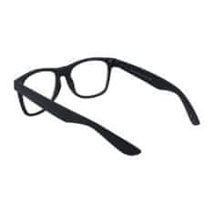 Čierne číre imidžové okuliare Wayfarer