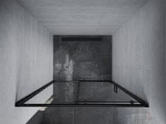 Mexen Apia, posuvné dvere do otvoru 110 x 190 cm, 5mm číre sklo, čierny profil, 845-110-000-70-00