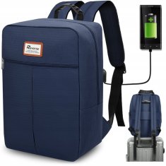 TopKing Cestovný batoh s USB 40 x 20 x 25 cm TOPREV, modrá