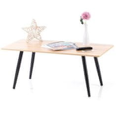 Výpredaj obliečok Konferenčný stôl s doskou v dekore dub PYXE 110x55 cm