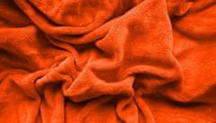 Výpredaj obliečok Plachta mikroplyš oranžová 180x200 cm