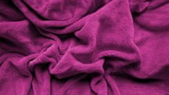 Výpredaj obliečok Plachta mikroplyš purpurová 90x200 cm