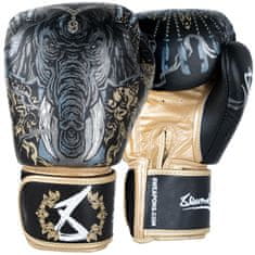 Fairtex 8 WEAPONS Boxerské rukavice Three Elephants 2.0 - čierne