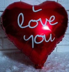 TopKing Balón srdce Milujem ťa - Valentín