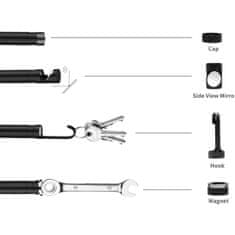 Inskam 108A USB-C/USB endoskop, 11,2 mm sonda, 1944p, automatické zaostrovanie, 3,5 m kábel