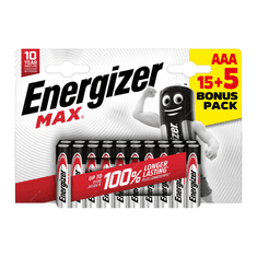 Energizer Batérie Energizer MAX AAA 15 + 5 ks