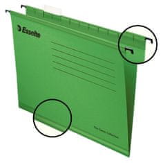 Esselte Papierové závesné dosky Pendaflex Standard, zelené, 25 ks