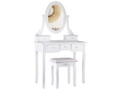 Mamido Detský retro toaletný stolík biely