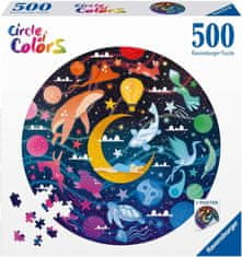 Ravensburger Kulaté puzzle Kruh barev: Sny 500 dílků