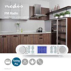 Nedis Rádio kuchynské NEDIS RDFM4000WT biele