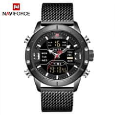 NaviForce NAVIFORCE 9153 Vysokokvalitné pánske hodinky s kremennou ručičkou: Vysokokvalitný remienok z nehrdzavejúcej ocele