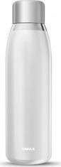UMAX múdra fľaša Smart Bottle U5 White / upozornenie na pitný režim / objem 500ml / prevádzka 30 dní / USB / oceľ