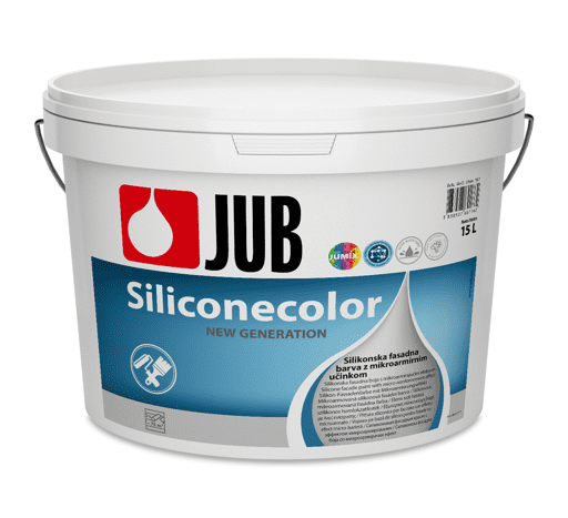 JUB SILICONECOLOR - Mikroarmovaná silikónová fasádna farba biela 15 L