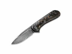 Civilight C907C-DS3 Elementum Damascus/CF Copper vreckový nôž 7,5cm, damašek, meď, uhlíkové vlákno