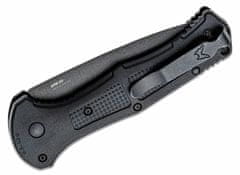 Benchmade 9070SBK Claymore Serrated automatický taktický nôž 8,6 cm, celočierny, Grivory
