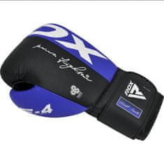 RDX Boxerské rukavice RDX F4 Hook & Loop - modré